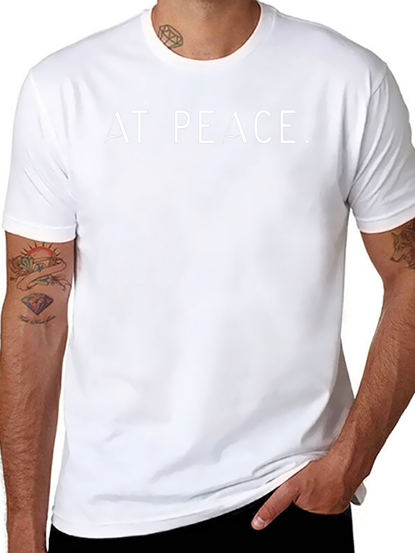 At Peace Black Graphic Tee