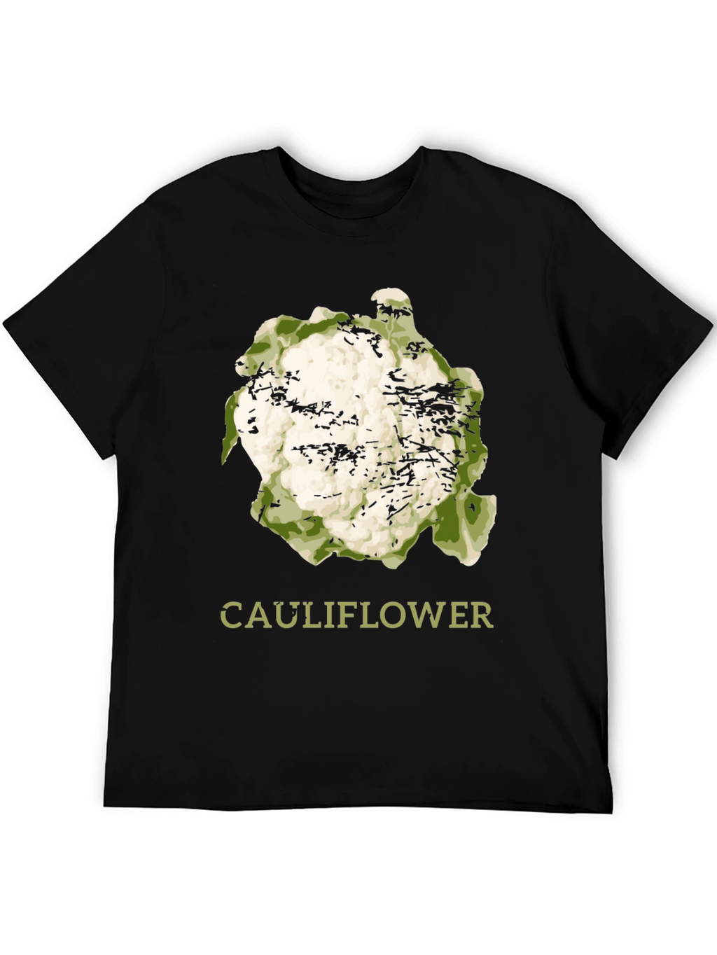 Cauliflower Graphic Print T-Shirt - Trendy Foodie Tee