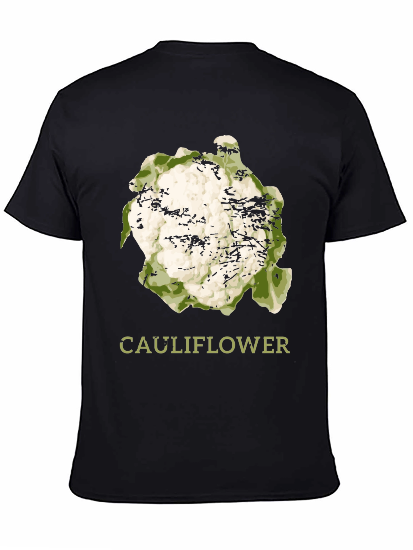 Cauliflower Graphic Print T-Shirt - Trendy Foodie Tee