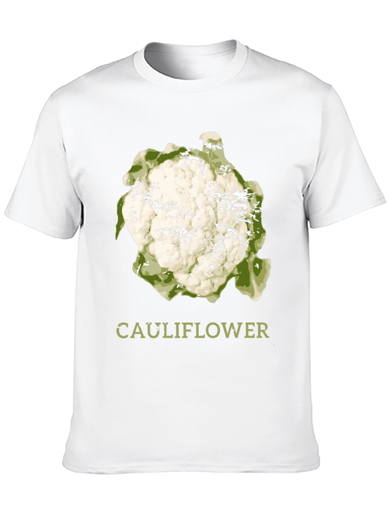 Cauliflower Graphic Print T-Shirt - Trendy Foodie Tee