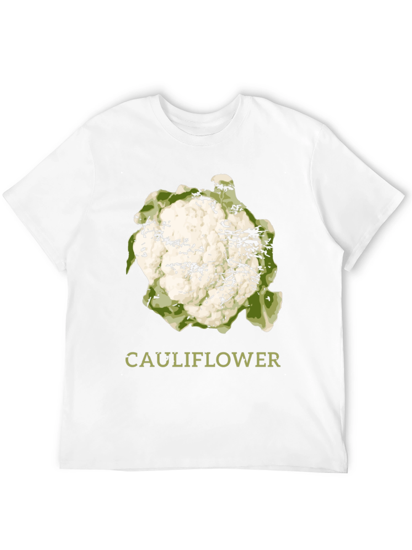Cauliflower Graphic Print T-Shirt - Trendy Foodie Tee