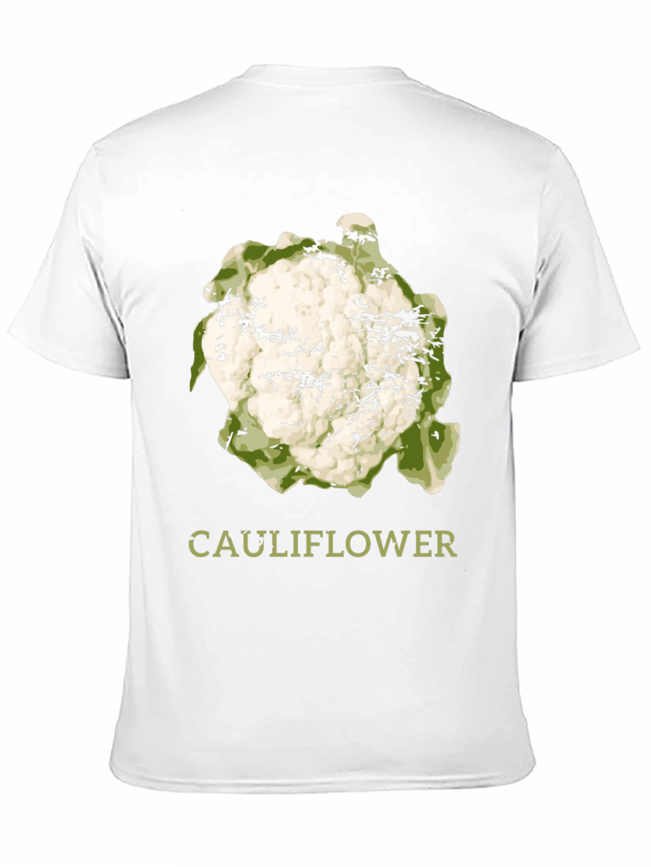 Cauliflower Graphic Print T-Shirt - Trendy Foodie Tee
