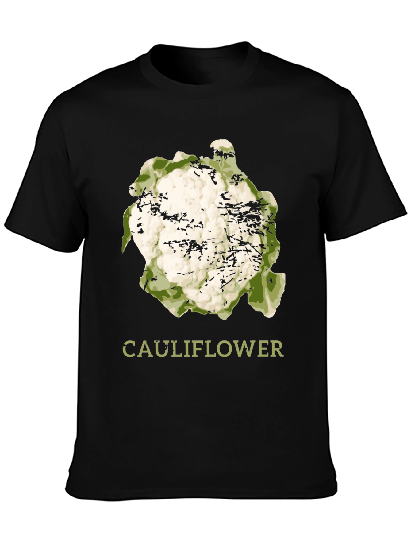 Cauliflower Graphic Print T-Shirt - Trendy Foodie Tee