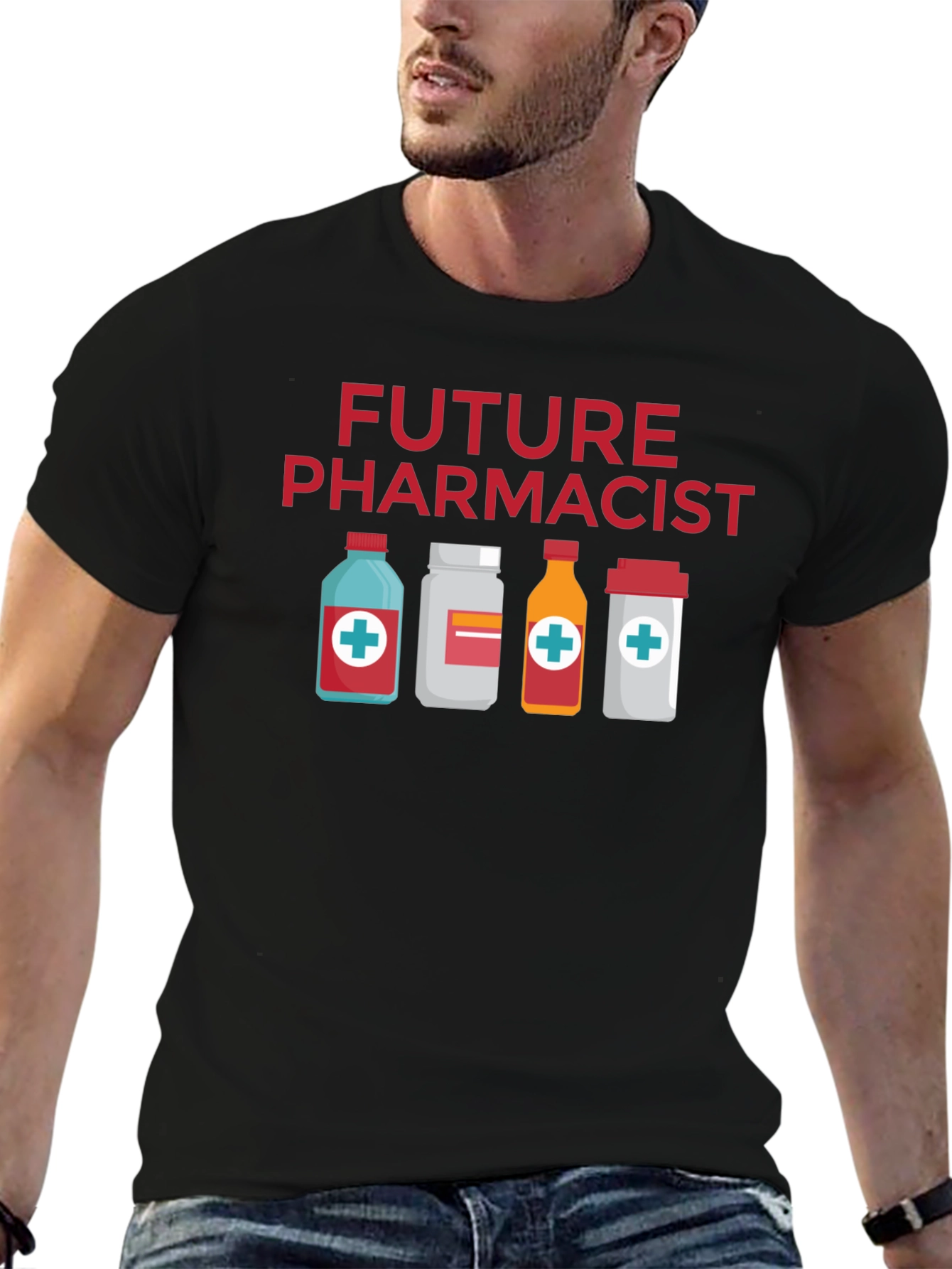 Future Pharmacist Black T-Shirt