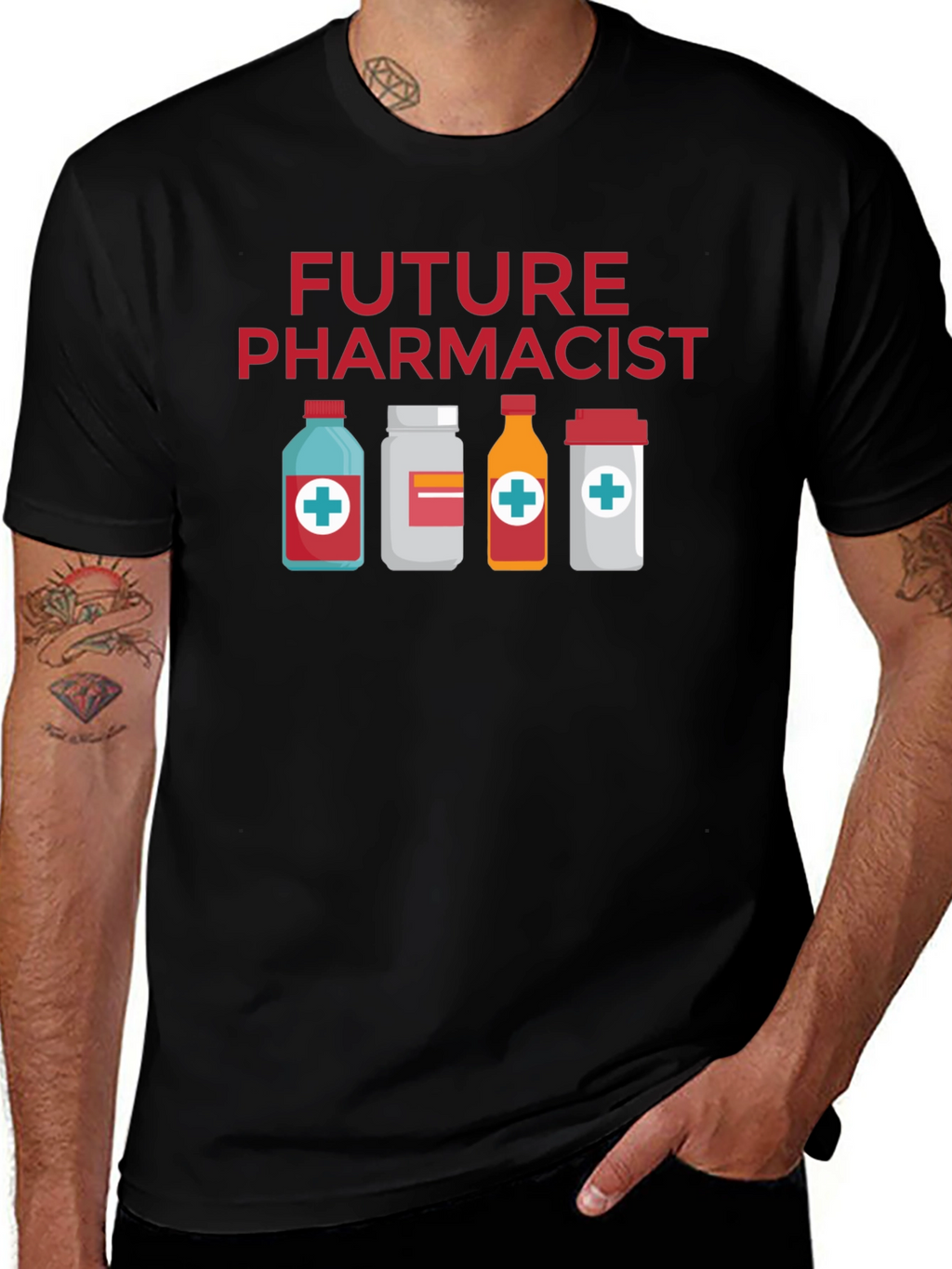 Future Pharmacist Black T-Shirt
