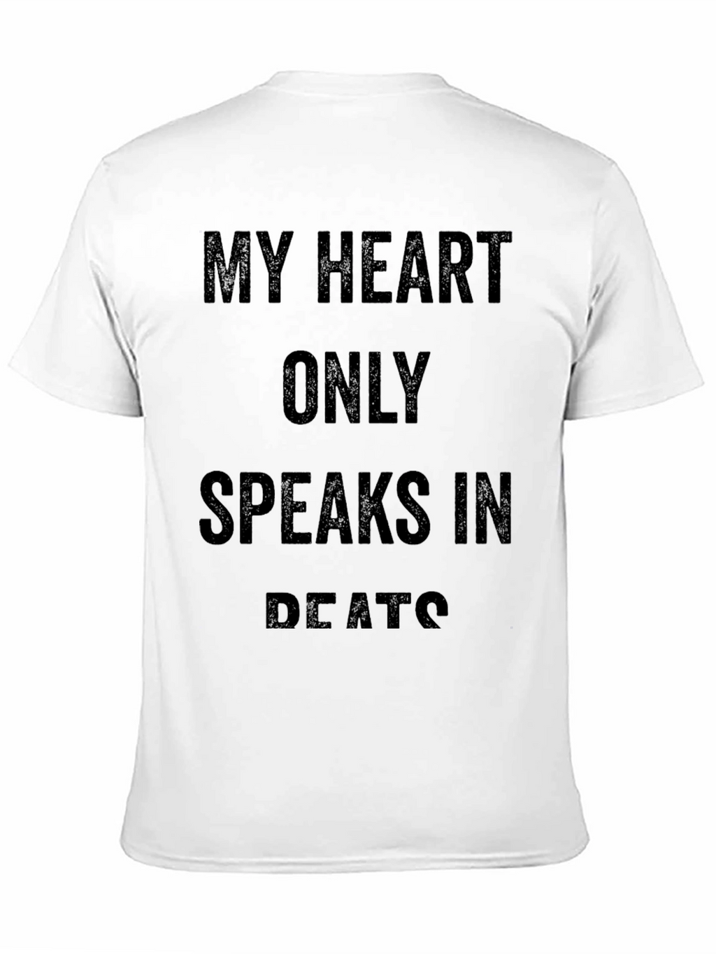 My Heart Only Speaks in Beats Black T-Shirt