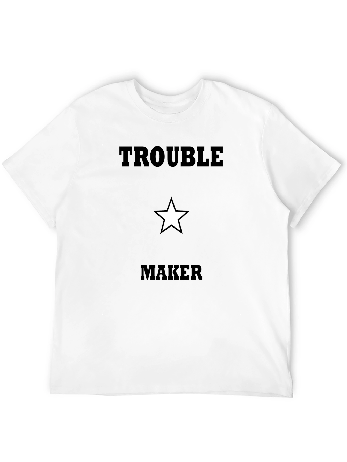 Trouble Maker Graphic T-Shirt - Black