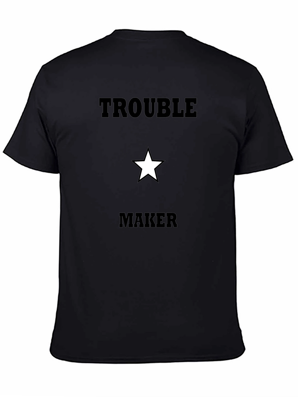 Trouble Maker Graphic T-Shirt - Black