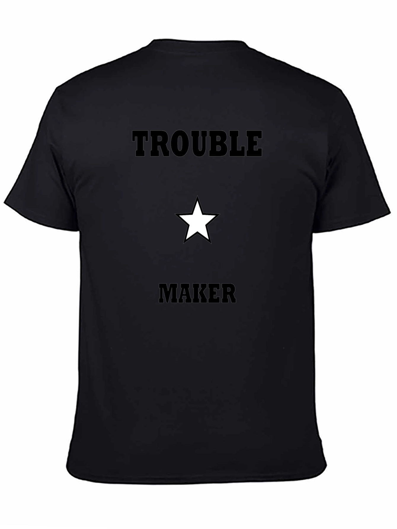 Trouble Maker Graphic T-Shirt - Black