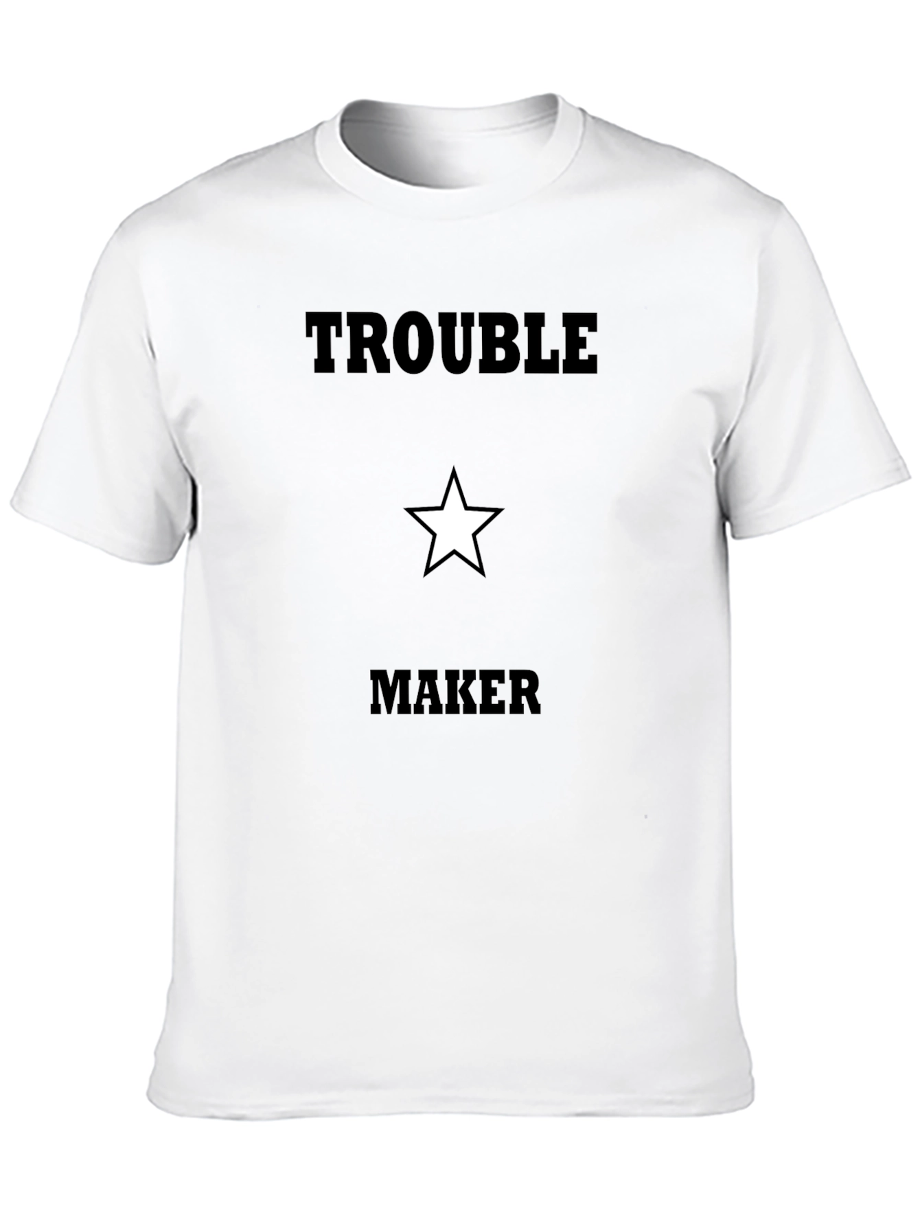 Trouble Maker Graphic T-Shirt - Black