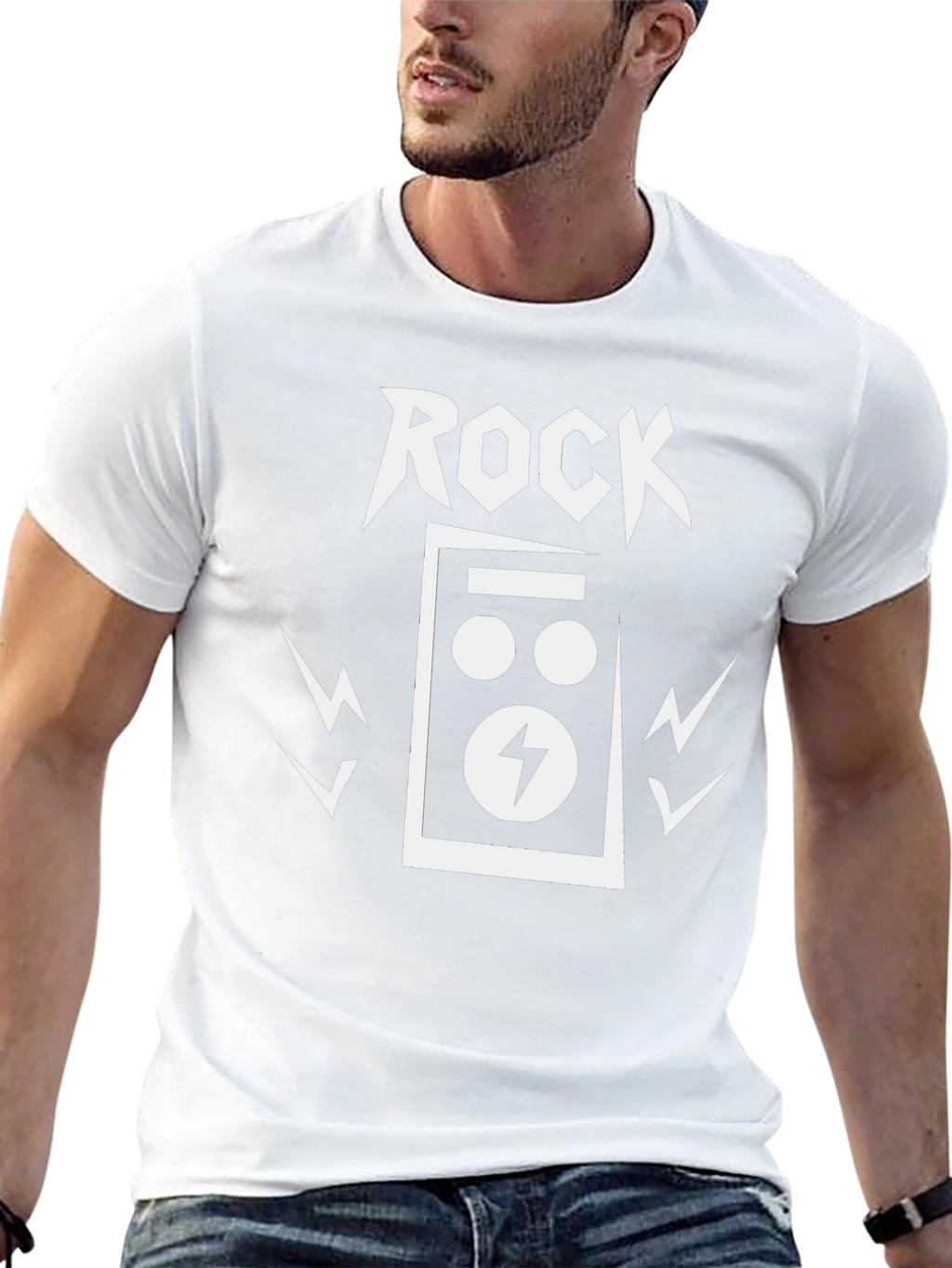Rock Music Graphic Black T-Shirt