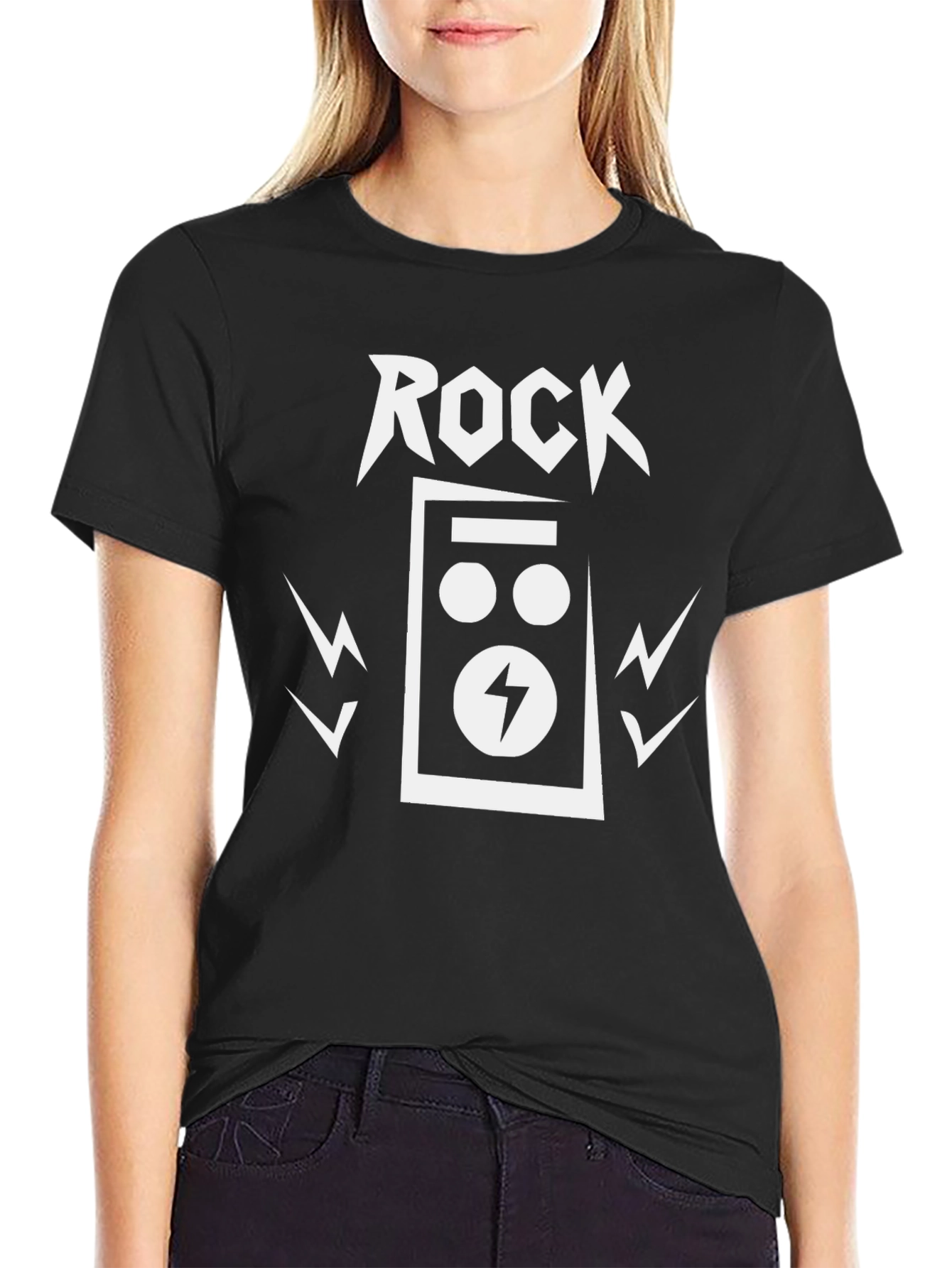 Rock Music Graphic Black T-Shirt
