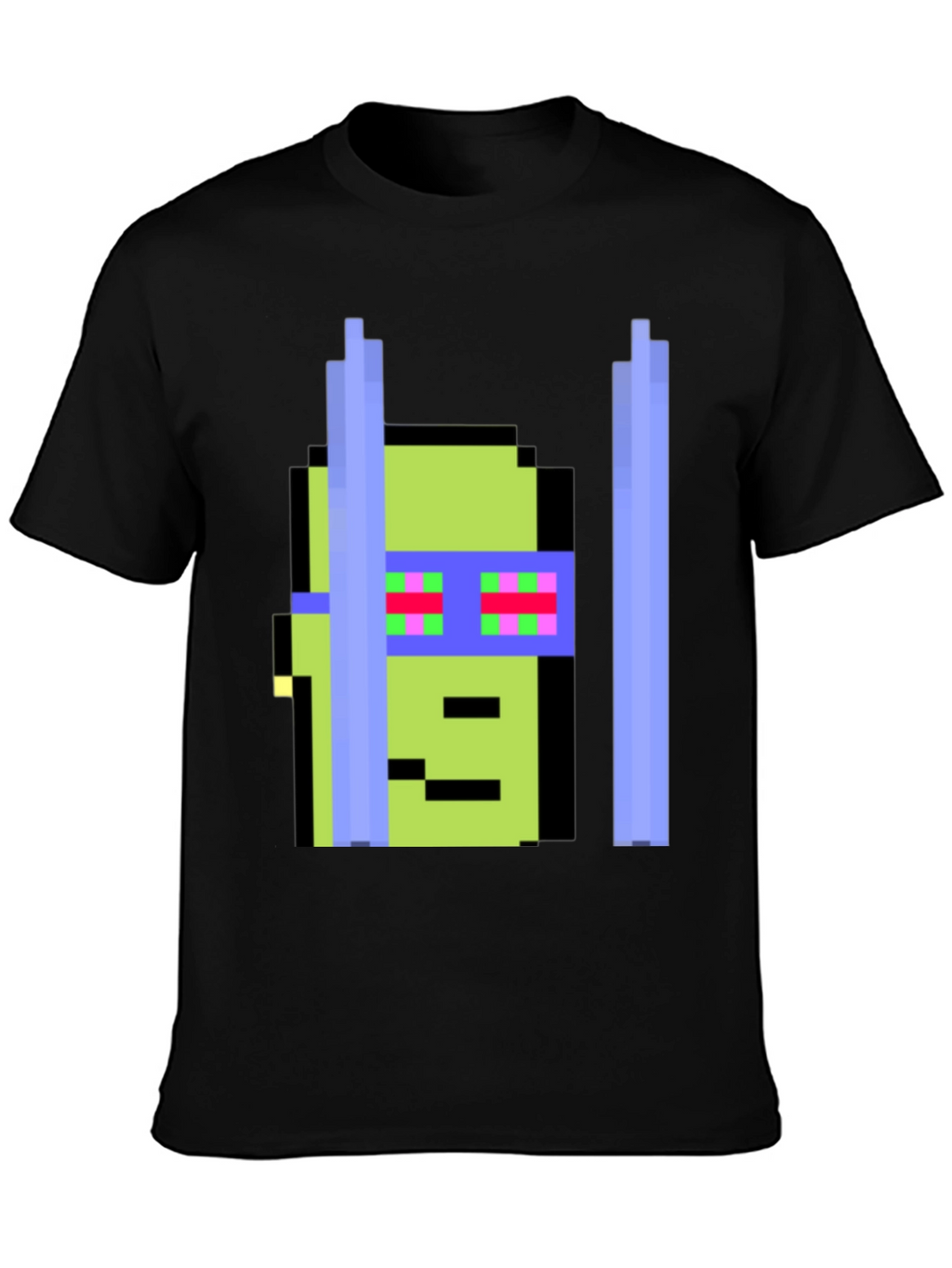 Pixelated Ninja Retro Graphic Tee