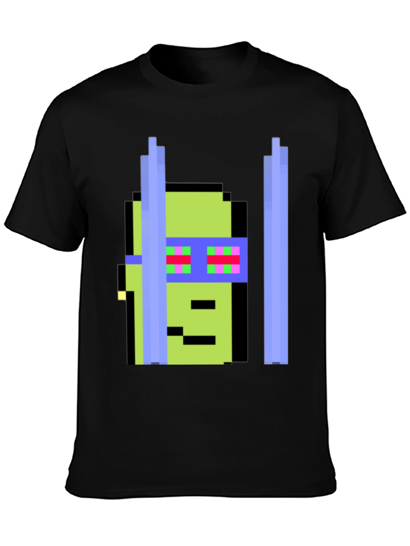 Pixelated Ninja Retro Graphic Tee