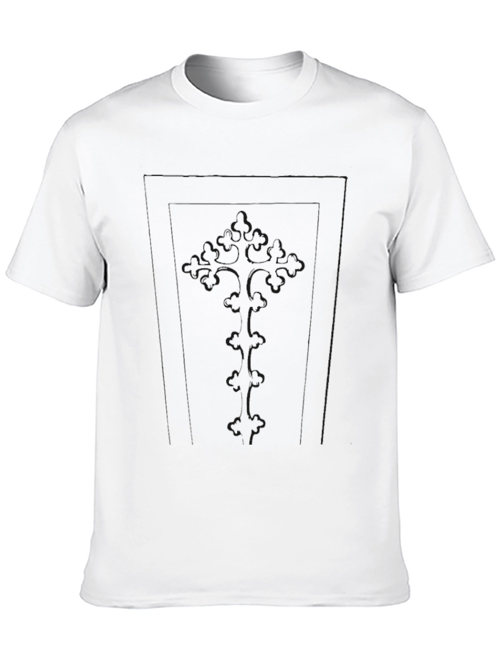 Mens Solid Black Casual T-Shirt