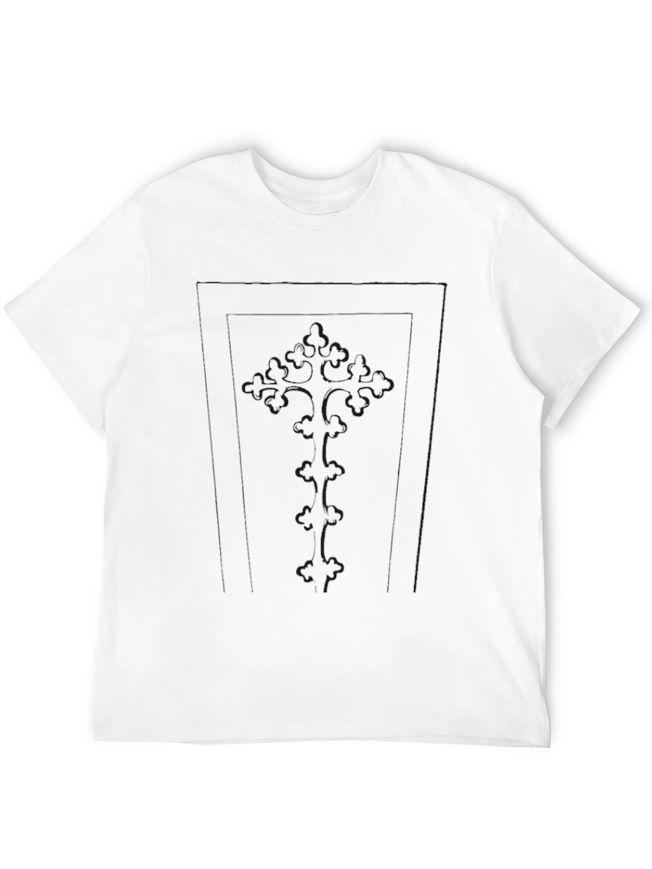 Mens Solid Black Casual T-Shirt