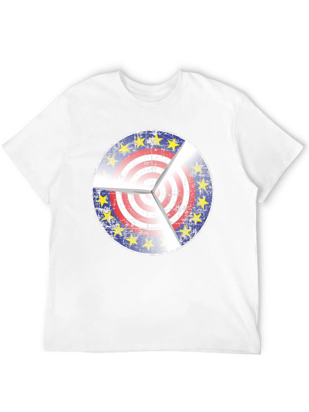 EU USA Target Graphic Black T-Shirt