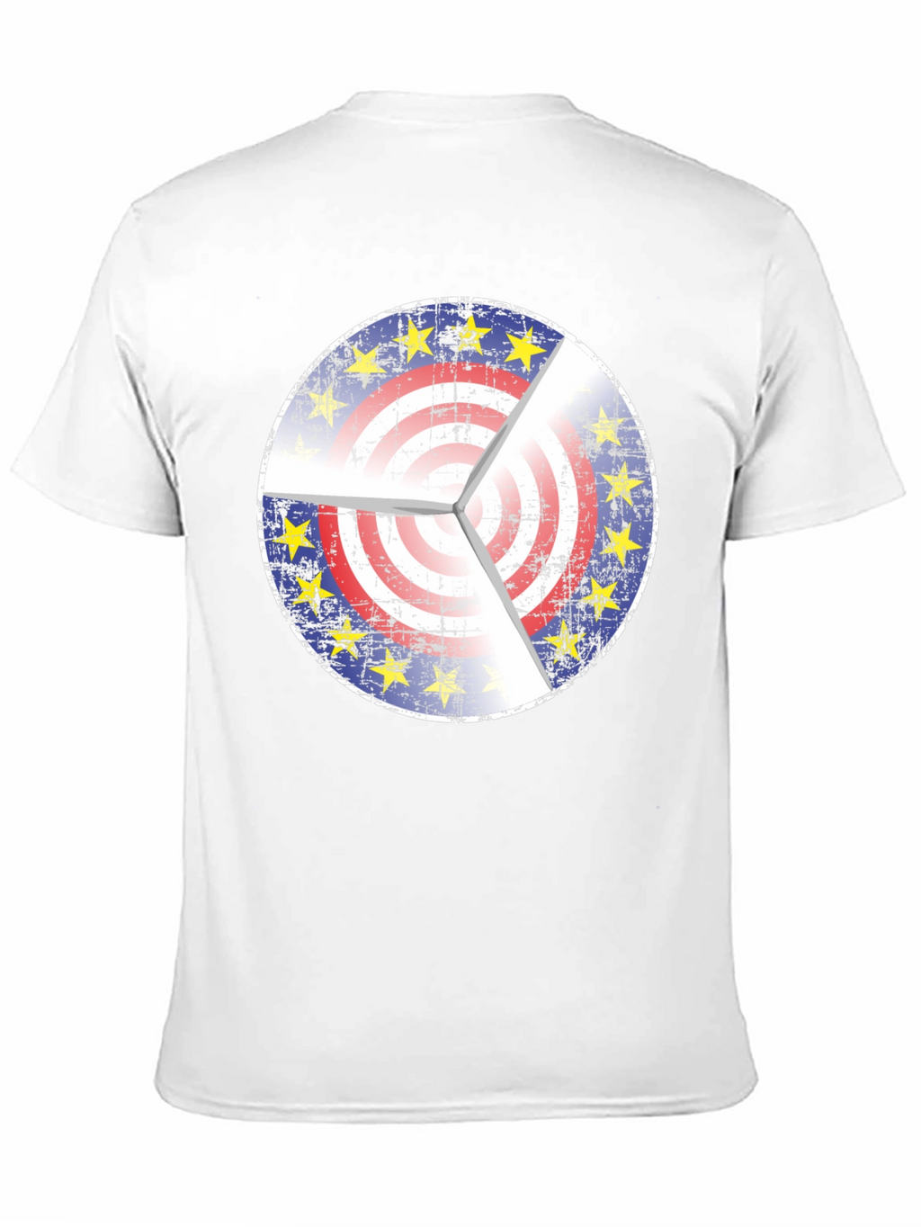 EU USA Target Graphic Black T-Shirt