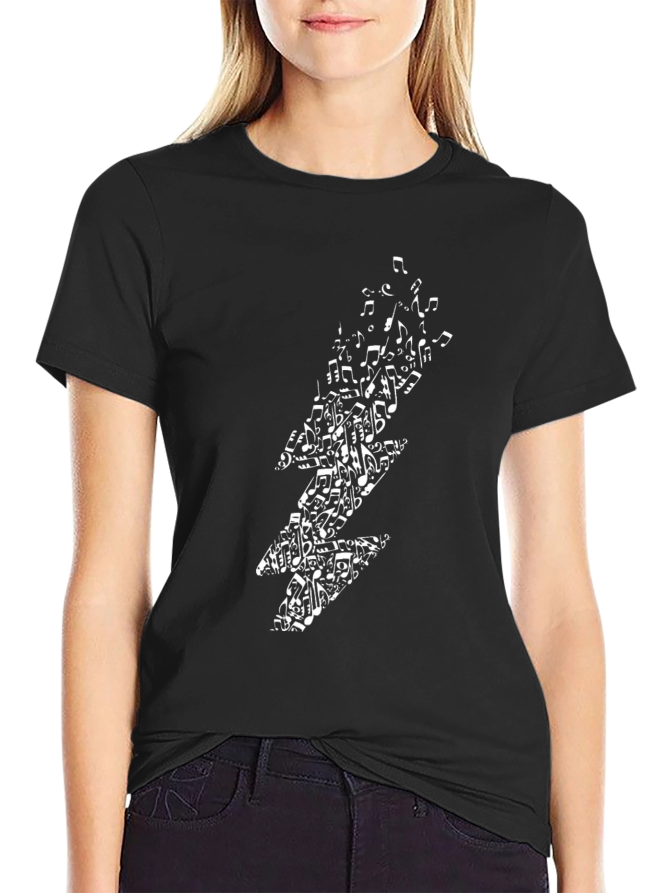 Lightning Bolt Music Note T-Shirt