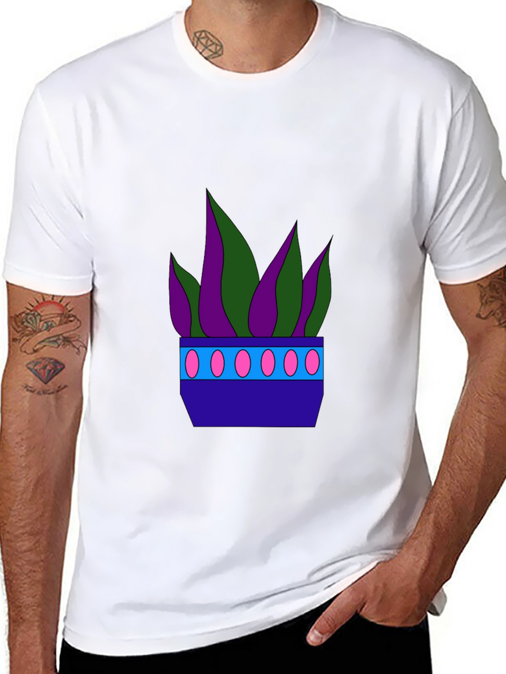 Funky Potted Plant Graphic Tee