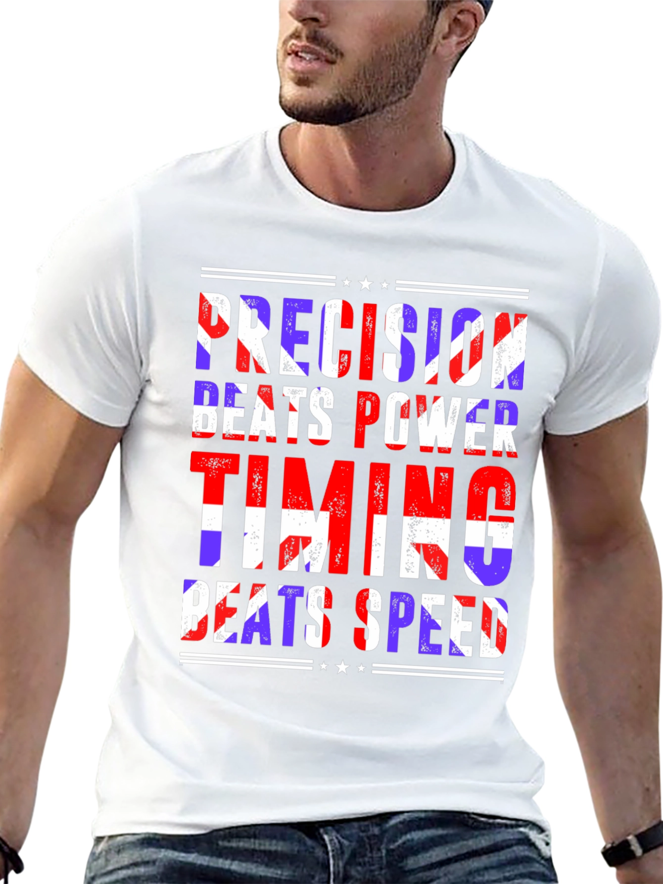 Precision Beats Power Timing Beats Speed Graphic Tee