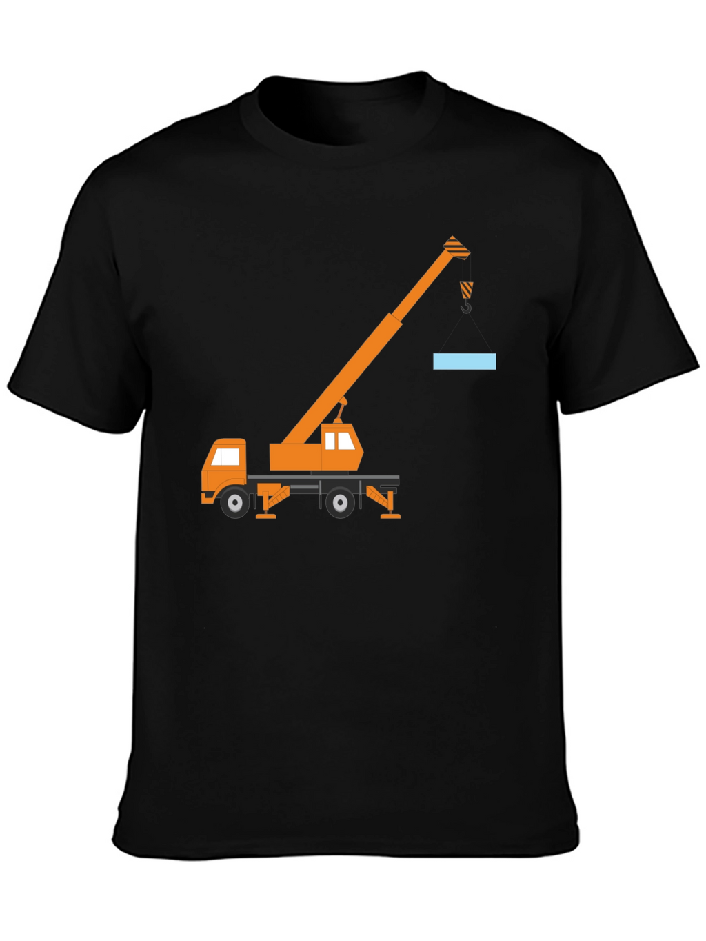 Crane Truck Graphic Tee - Black