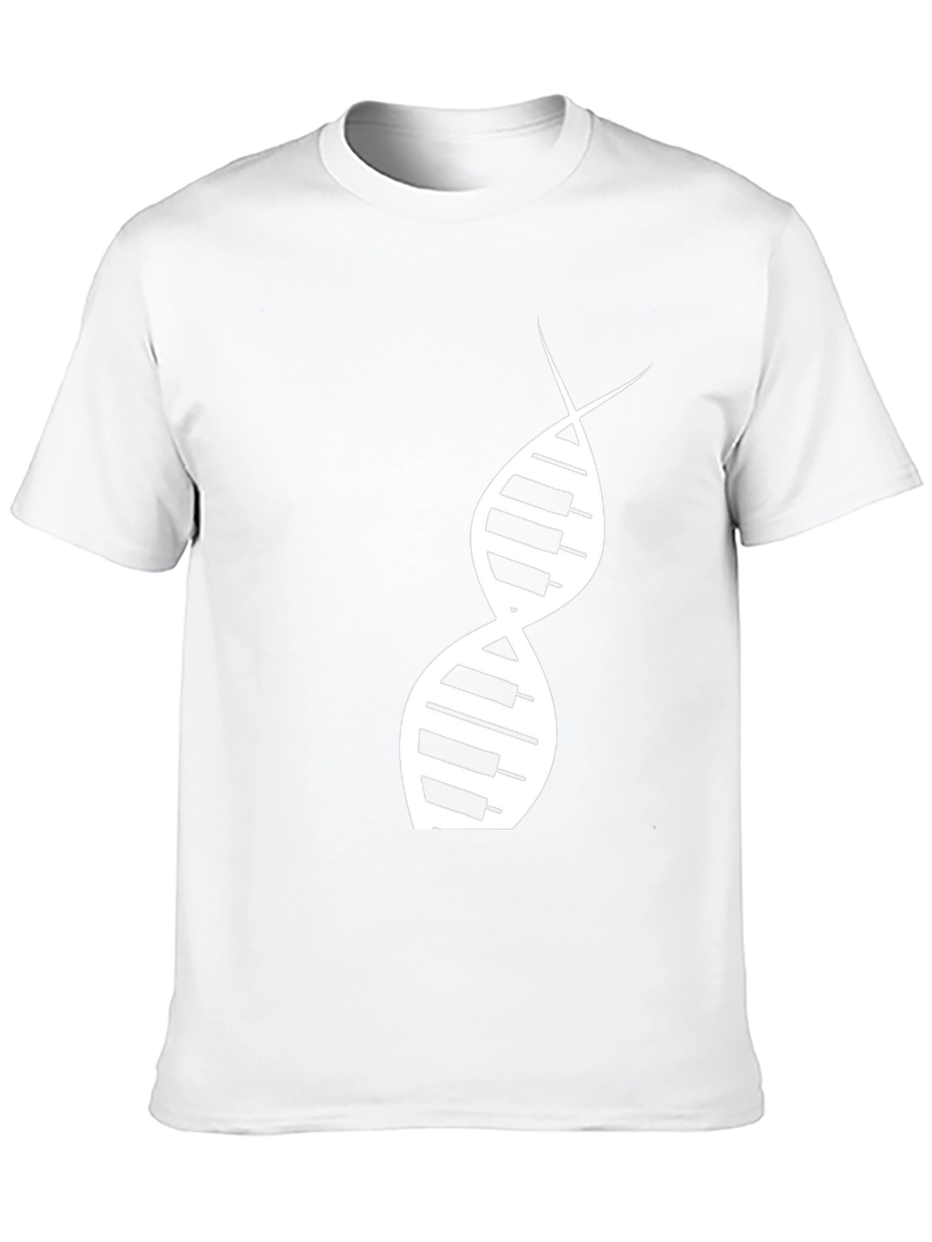 Music DNA Graphic Tee - Black Cotton T-Shirt