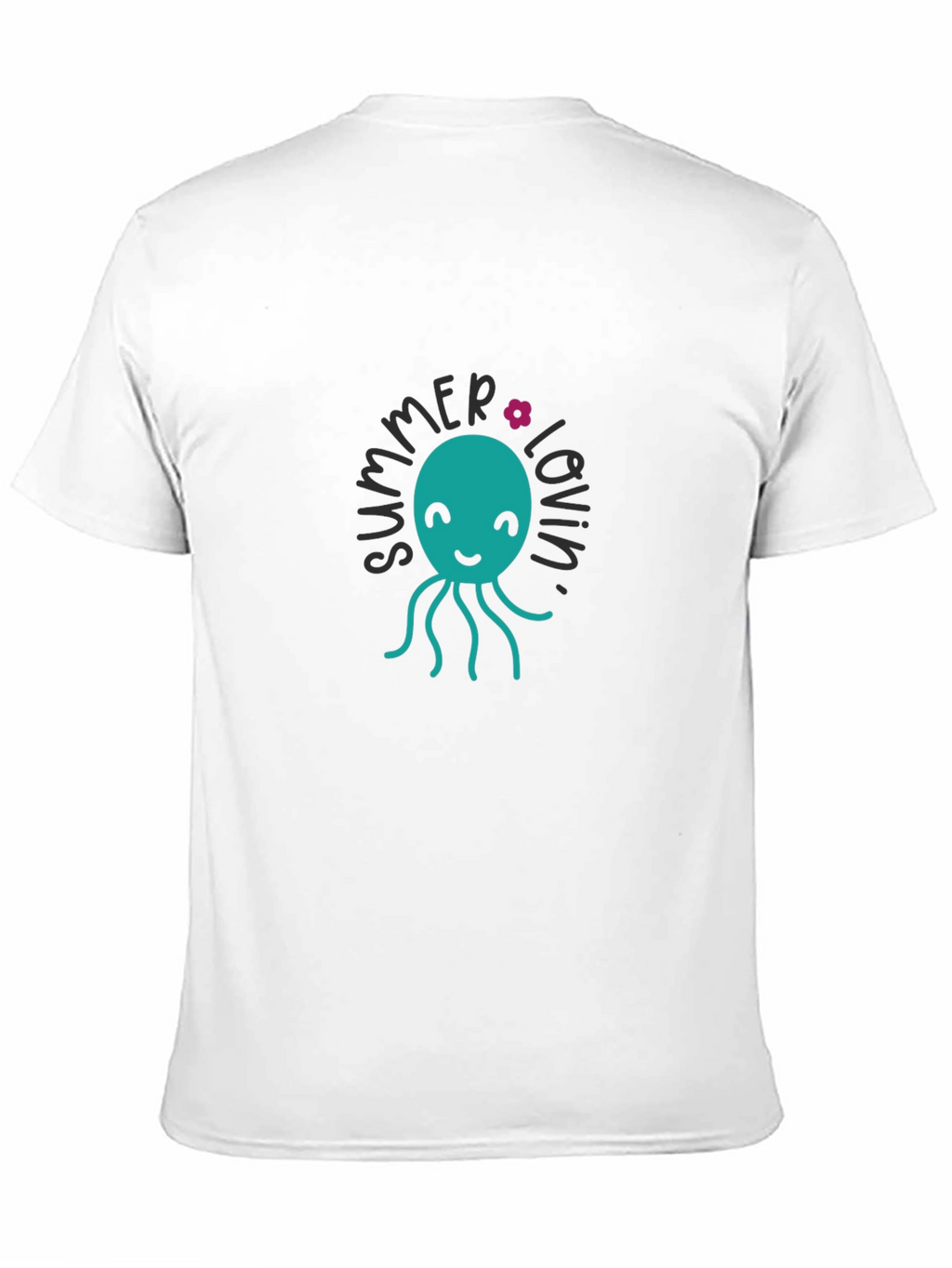 Summer Lovin Octopus Graphic Tee - Black