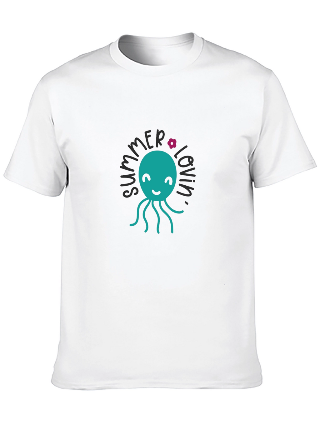 Summer Lovin Octopus Graphic Tee - Black