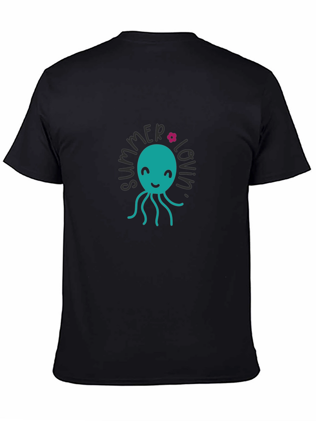 Summer Lovin Octopus Graphic Tee - Black