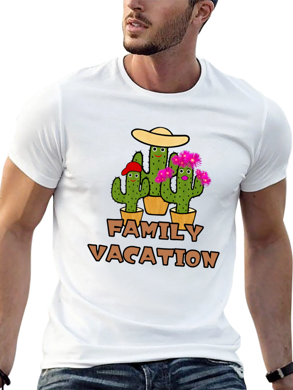 Family Vacation Cactus T-Shirt