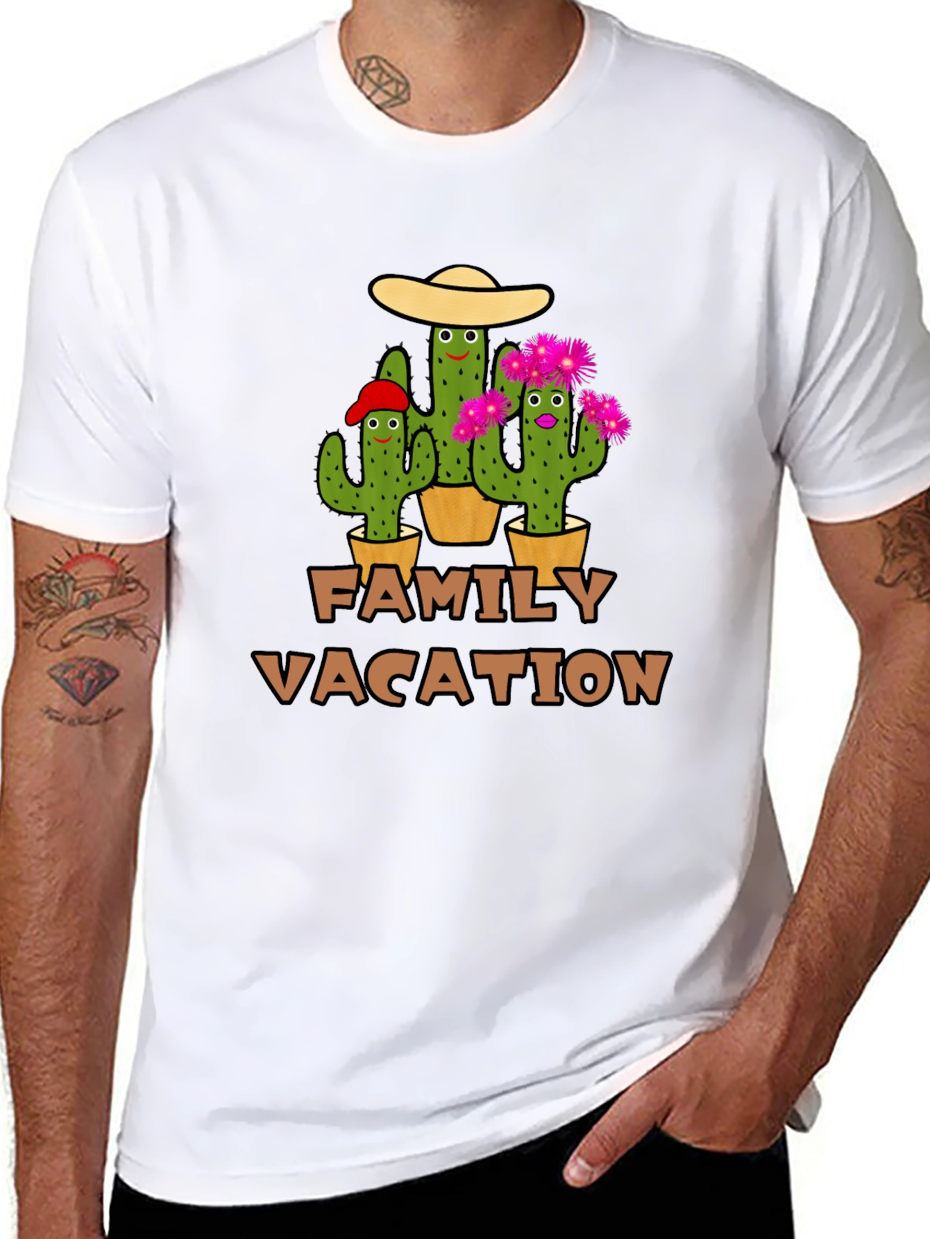 Family Vacation Cactus T-Shirt