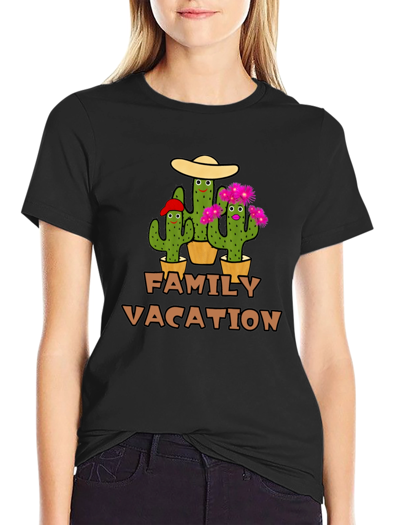 Family Vacation Cactus T-Shirt