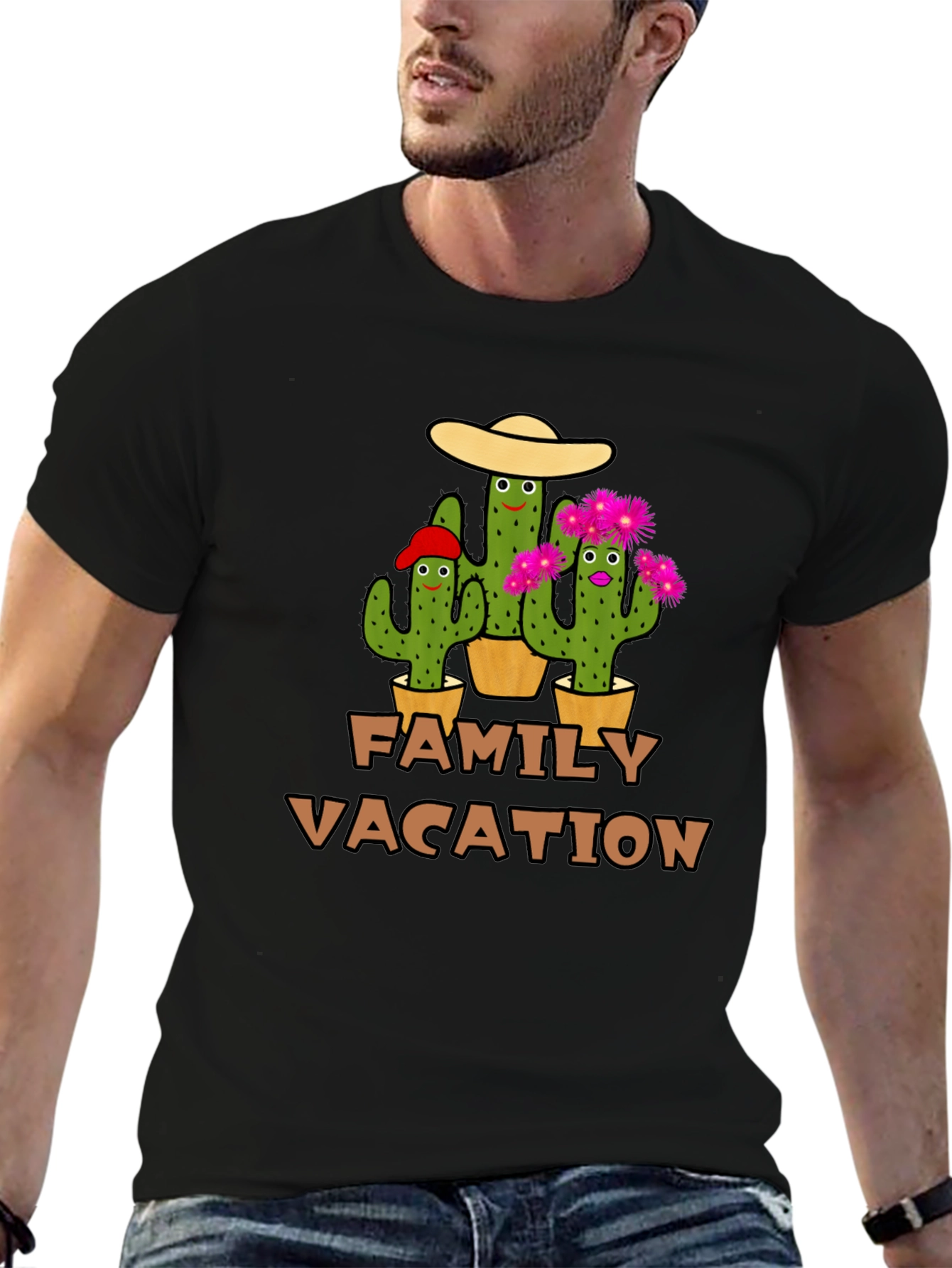 Family Vacation Cactus T-Shirt