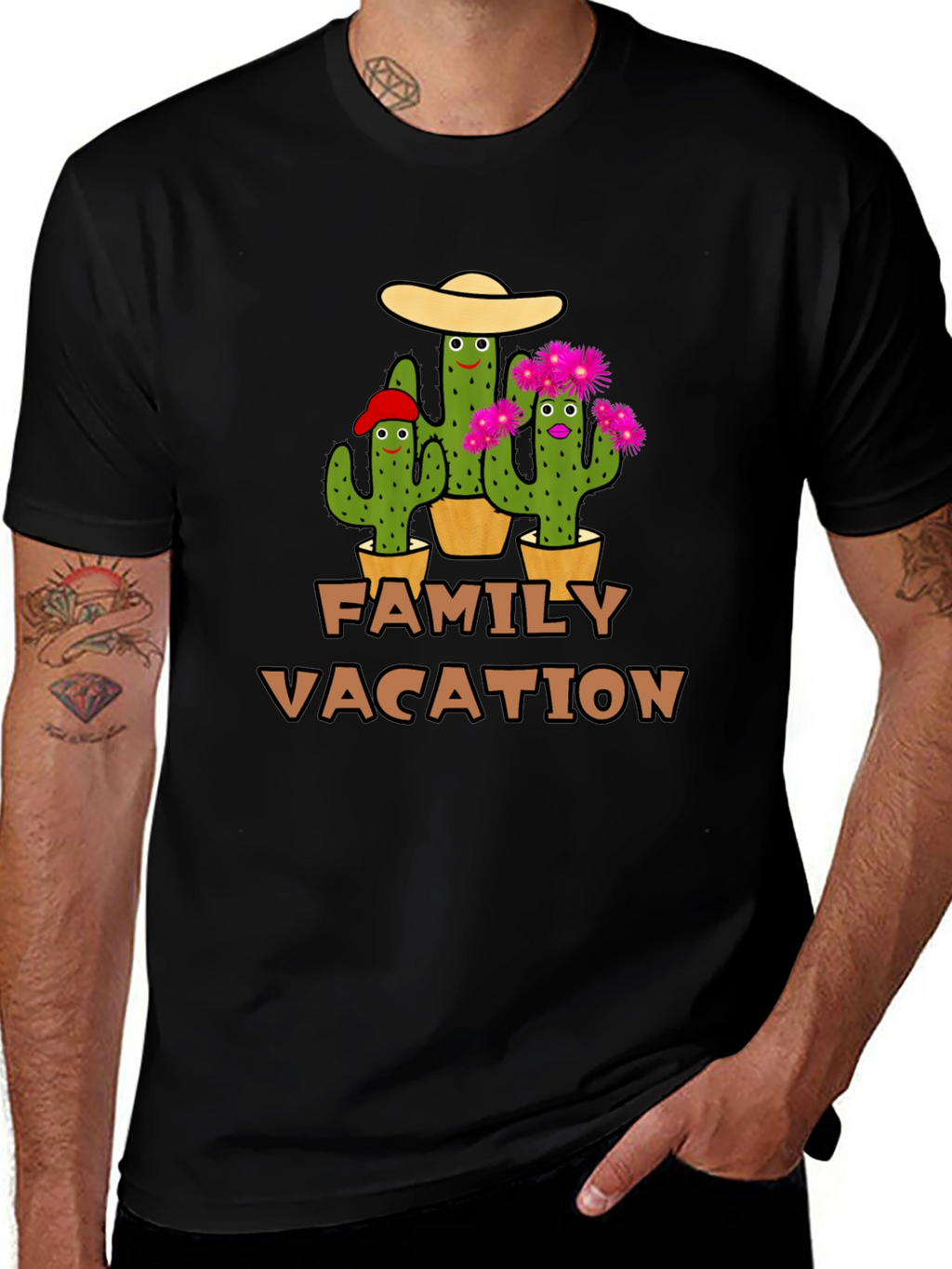 Family Vacation Cactus T-Shirt
