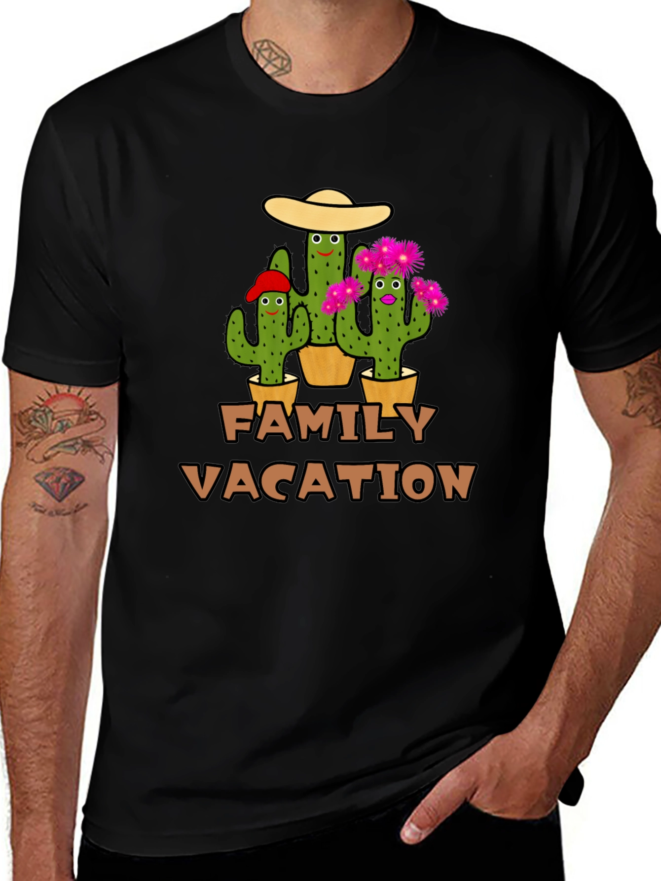 Family Vacation Cactus T-Shirt