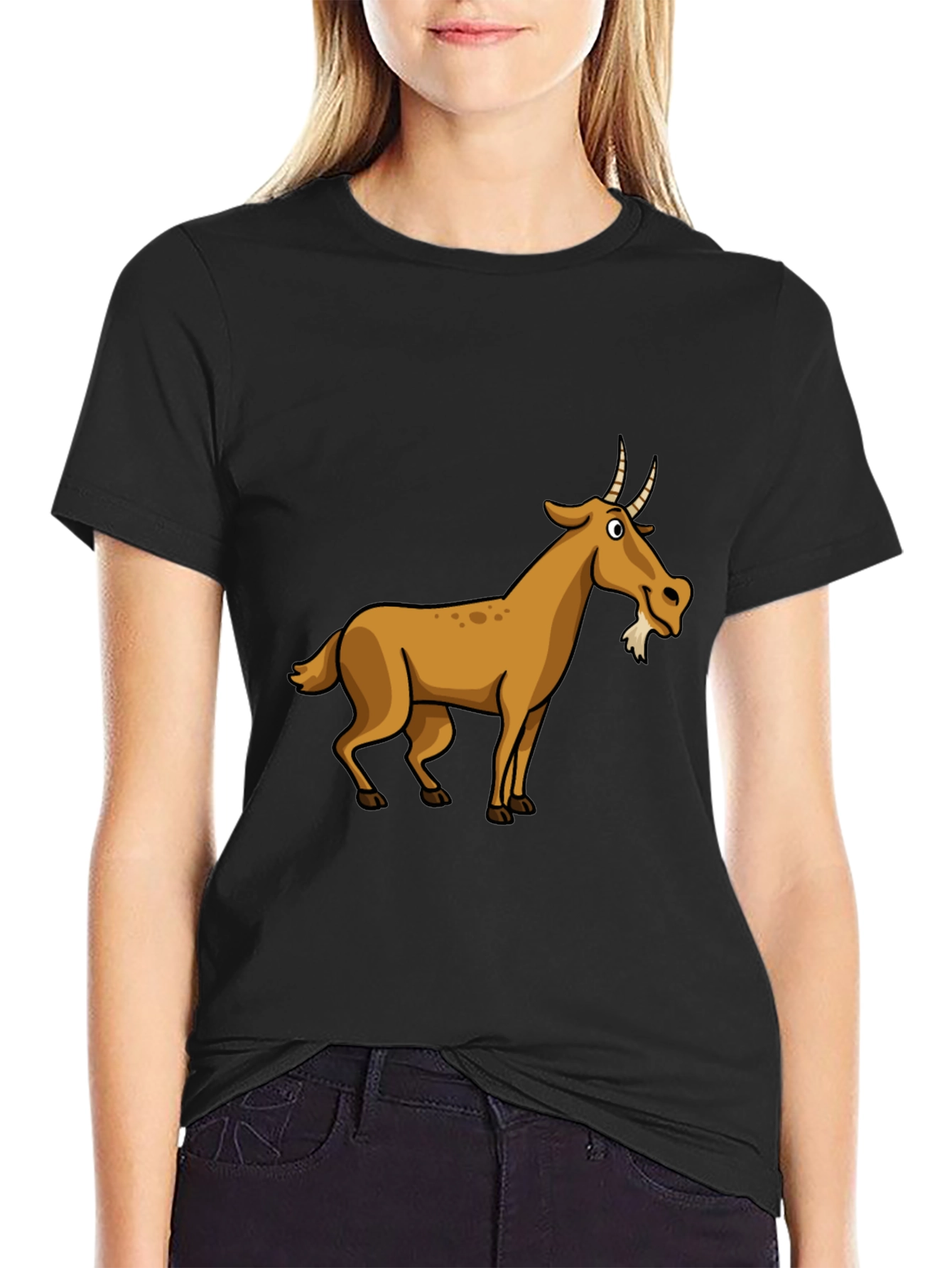 Goat Graphic Tee - Black T-Shirt