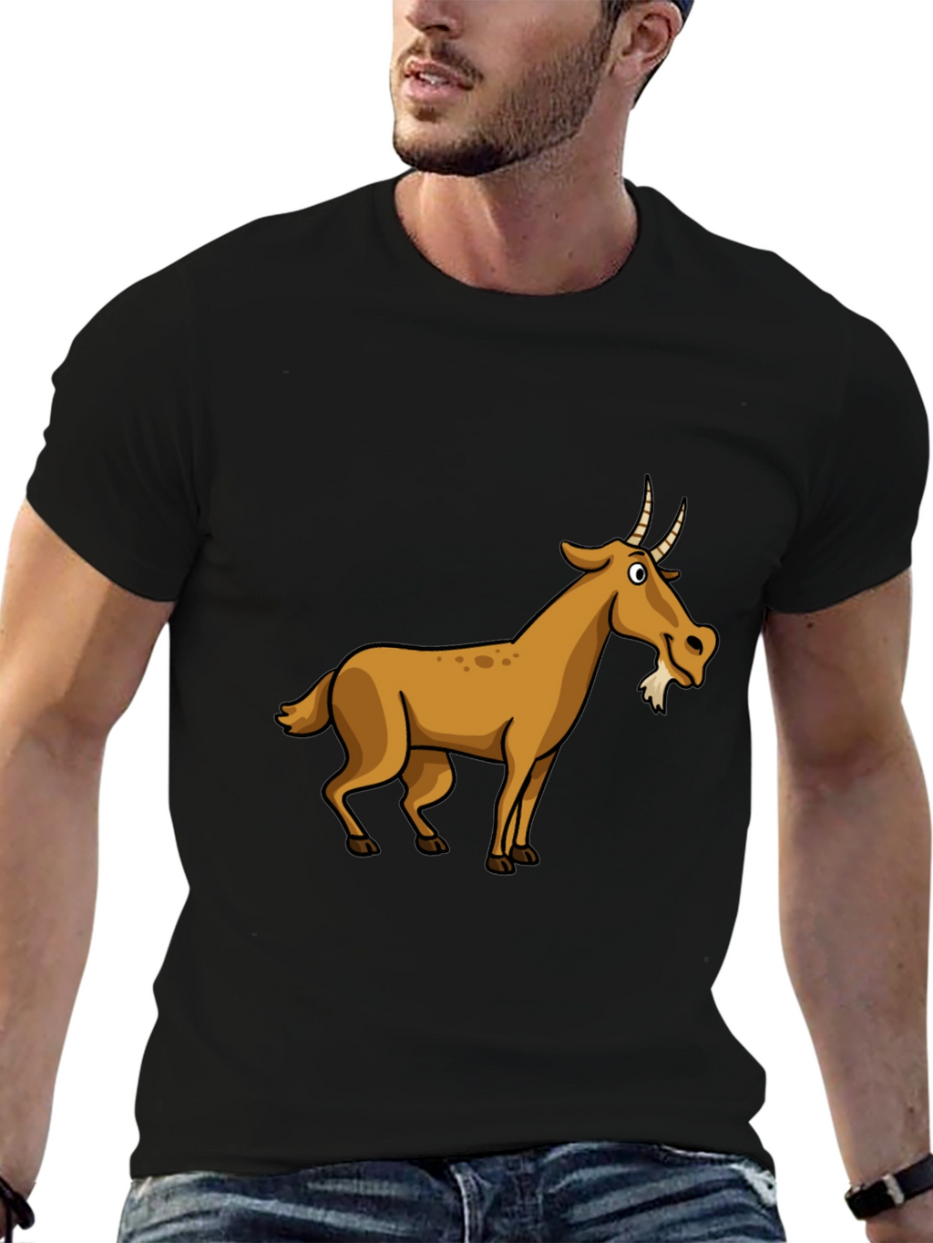 Goat Graphic Tee - Black T-Shirt