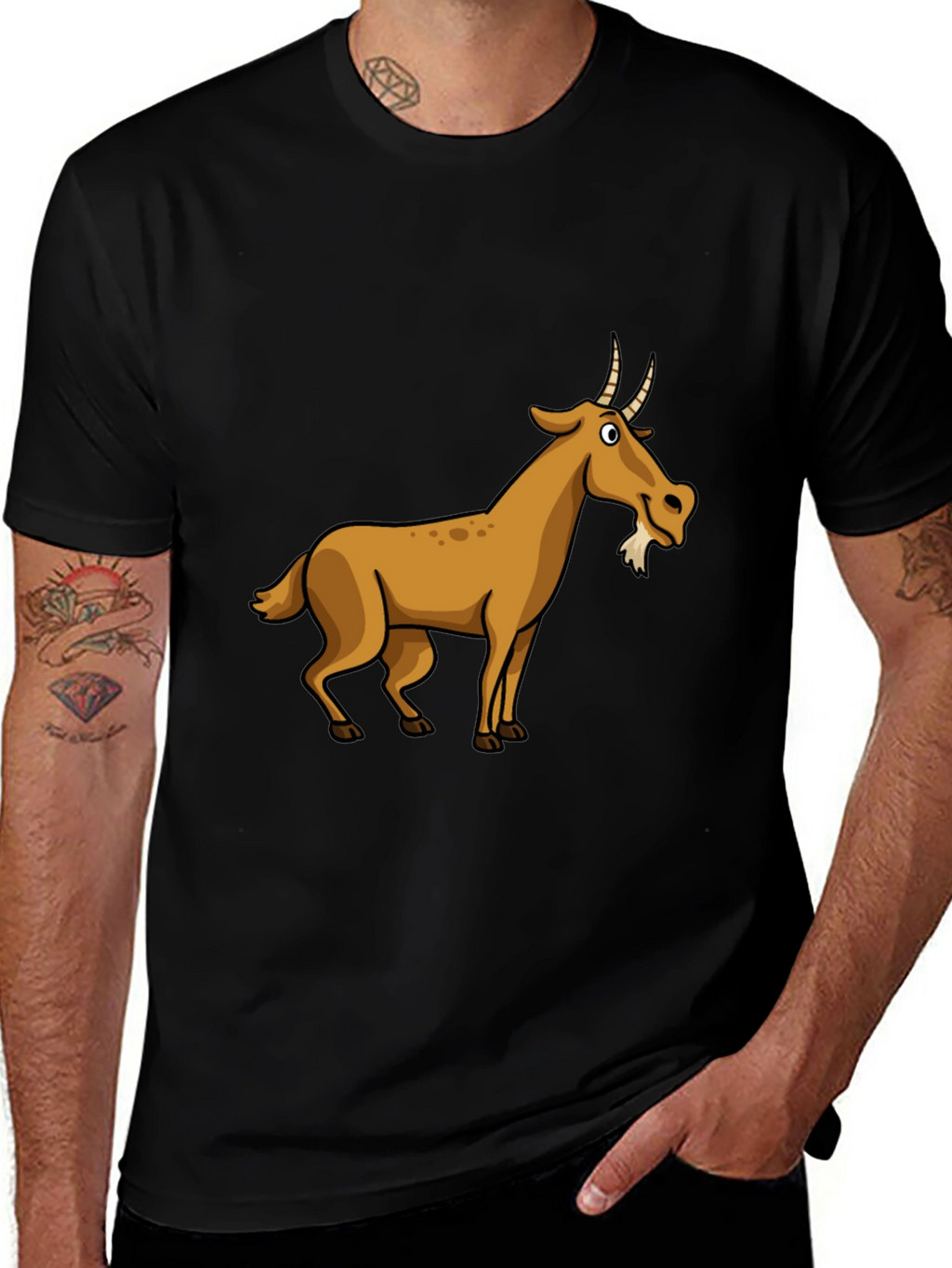 Goat Graphic Tee - Black T-Shirt
