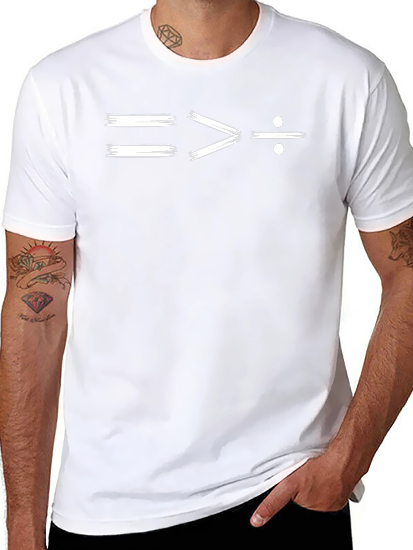 Equal Greater Divide Black Graphic T-Shirt