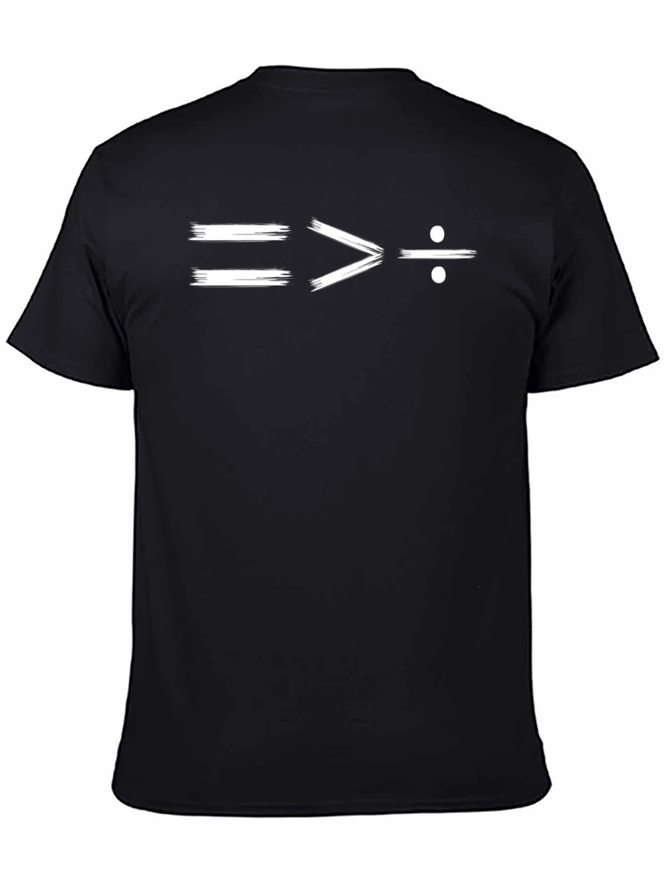 Equal Greater Divide Black Graphic T-Shirt