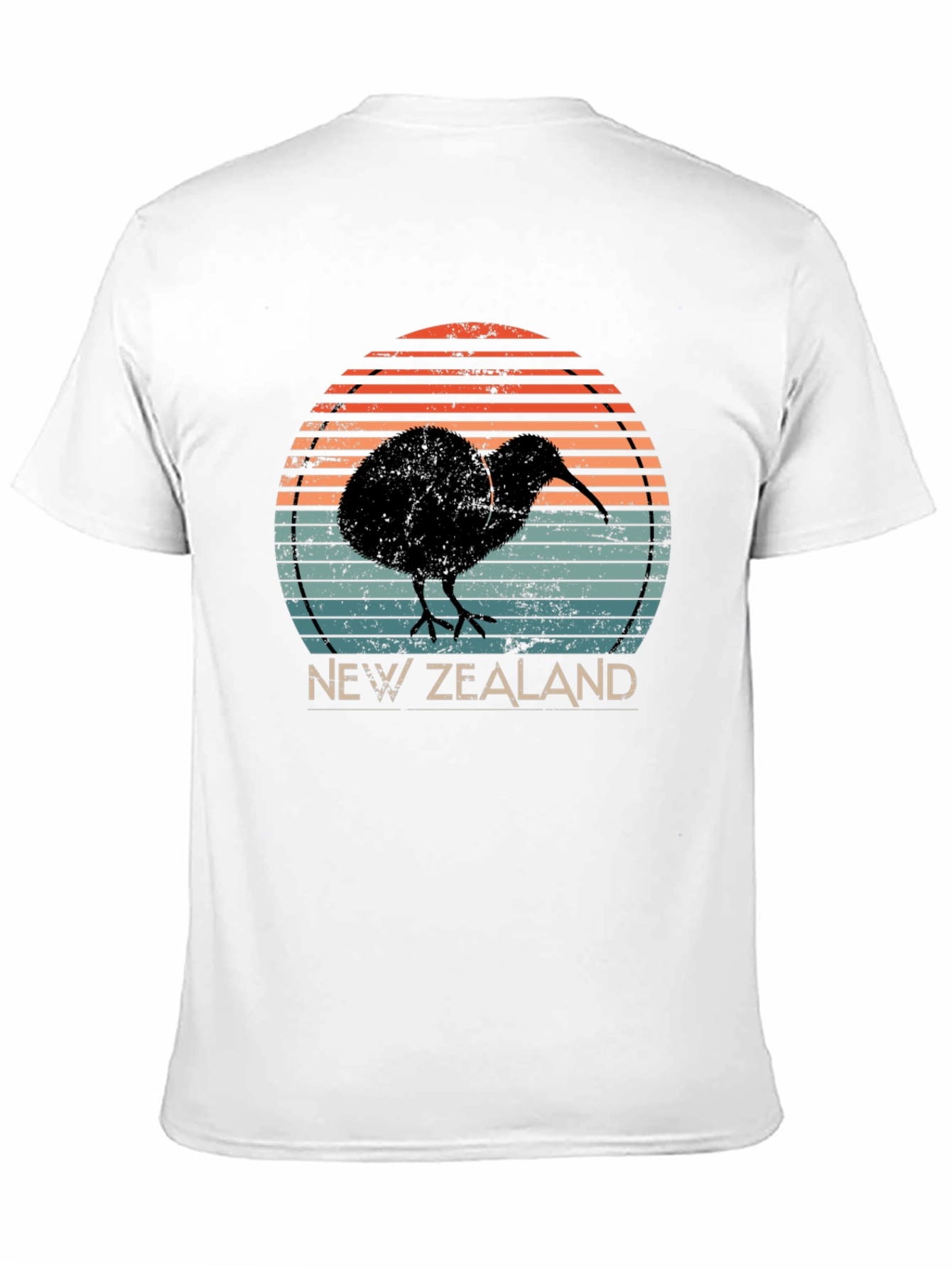 New Zealand Kiwi Bird Retro Graphic T-Shirt