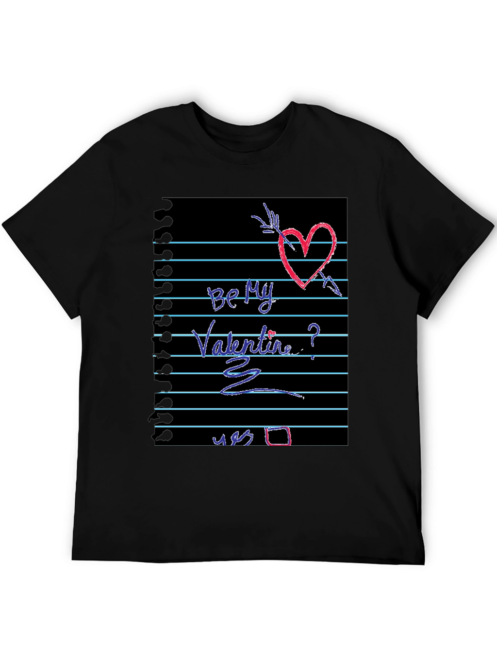 Be My Valentine Heart Graphic Tee