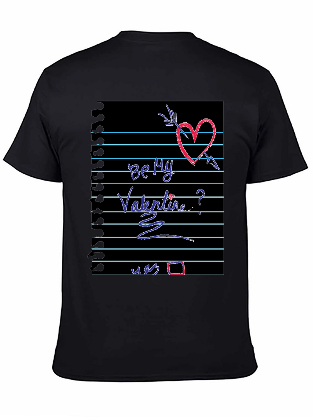 Be My Valentine Heart Graphic Tee