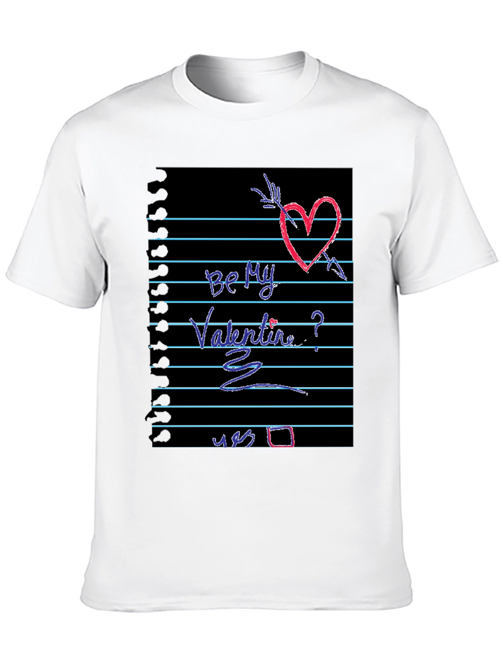 Be My Valentine Heart Graphic Tee