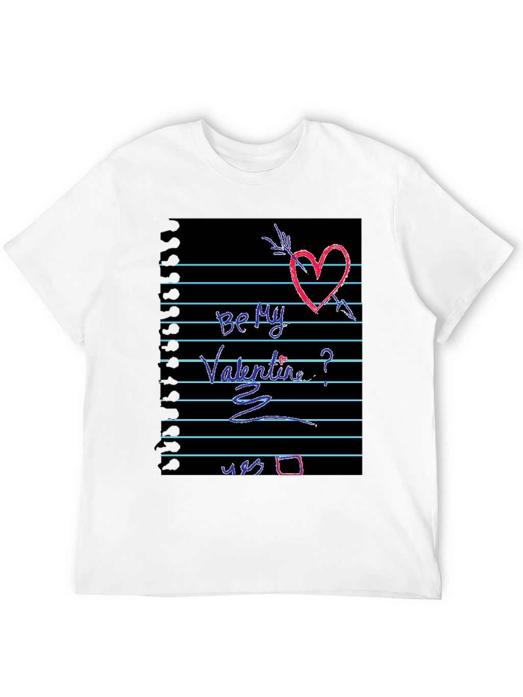 Be My Valentine Heart Graphic Tee