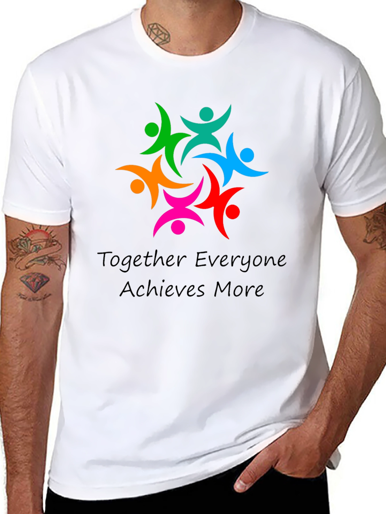 Teamwork Graphic Tee - Together Everyone Achieves More