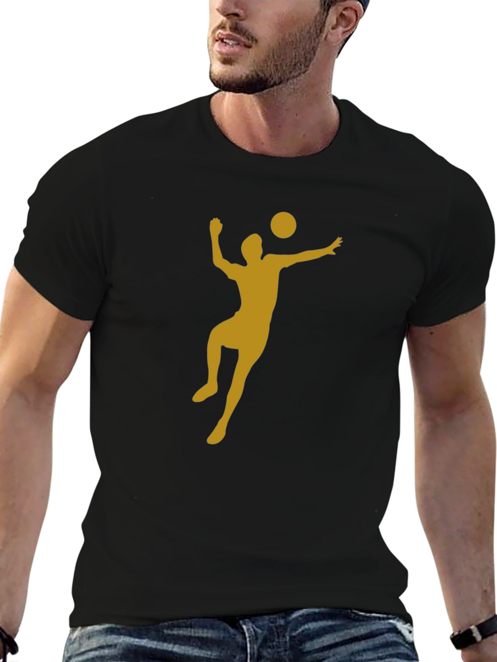 Volleyball Player Graphic T-Shirt