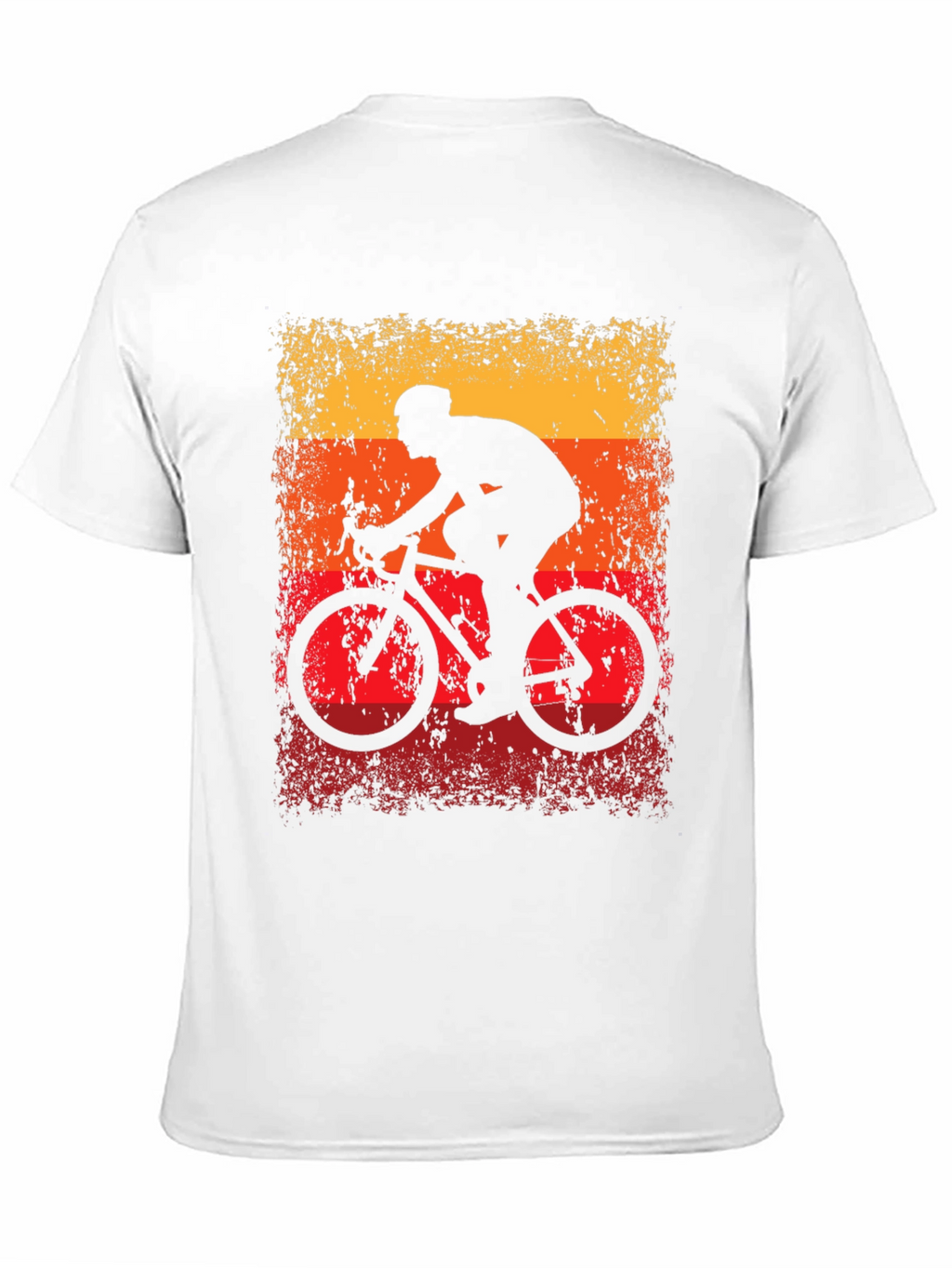 Retro Cycling T-Shirt - Black Cotton Blend
