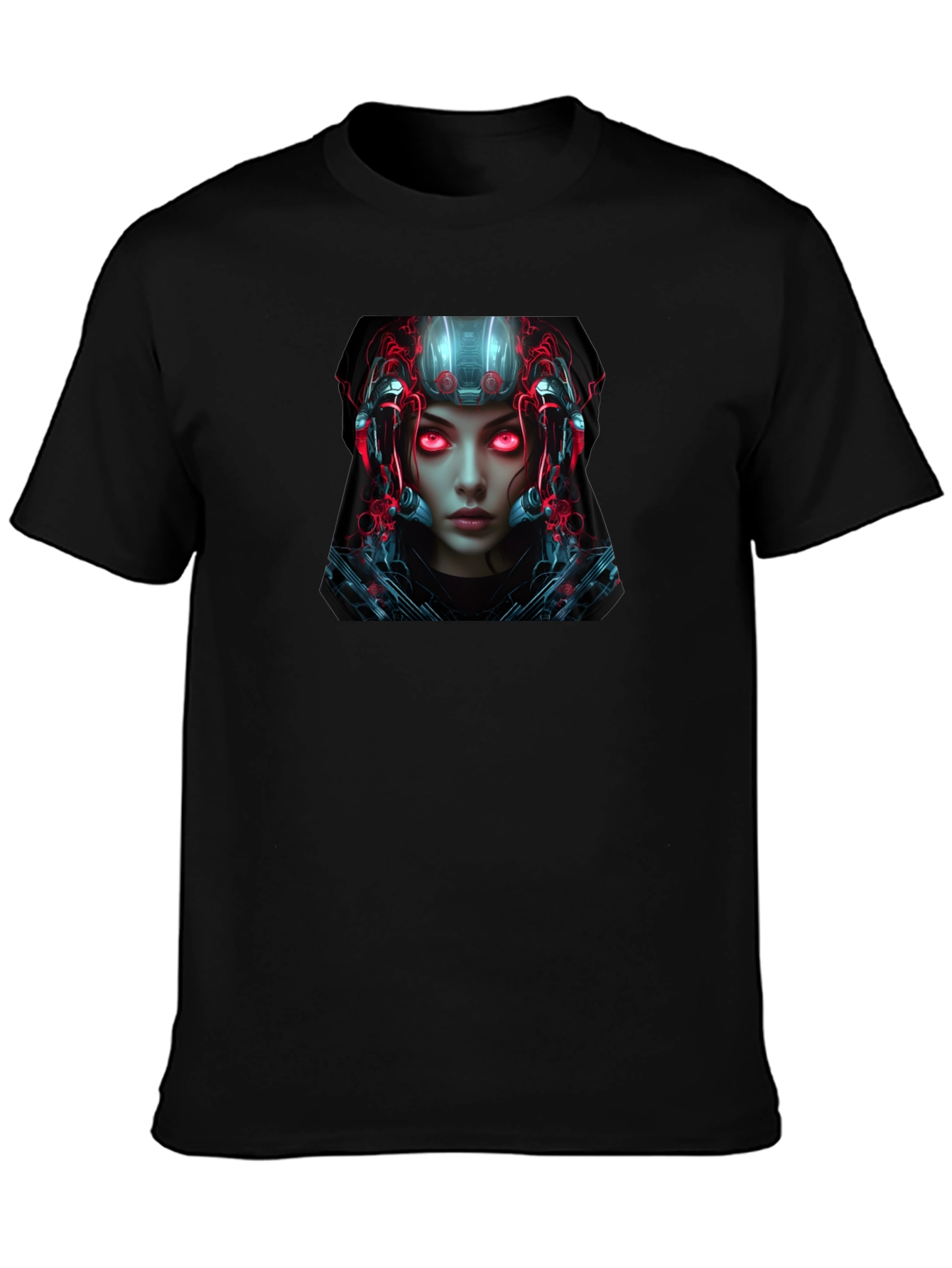 Cyberpunk Android Graphic Black T-Shirt